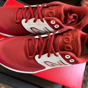 New Balance Red‎ and White Athletic Shoes